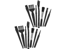 Conjunto De 2 Escovas Limpeza Para Teclado, Ferramentas Antiestáticas Com Cabo Confortável, Kit Multifuncional Para