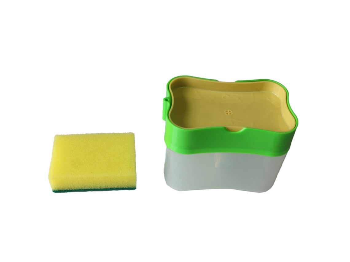 Dispensador de Sabão de Pressão com prateleira S/MARCA, para cozinha, verde