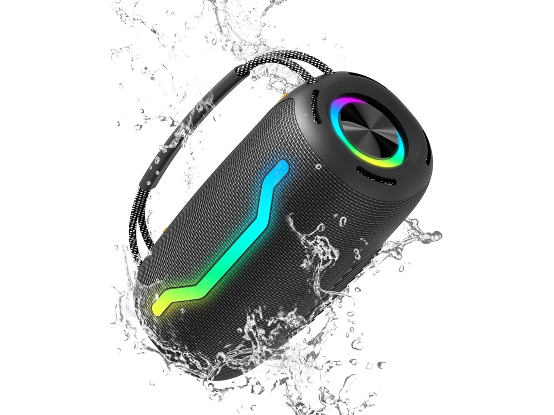 Caixa de som portátil Bluetooth com luz, karaokê, à prova d'água JYTGALX