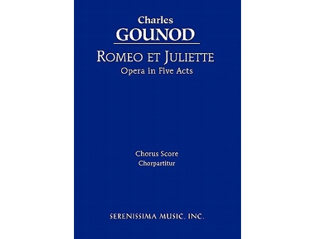 Livro Romeo et Juliette Chorus score French Edition de Charles Gounod (Francês)