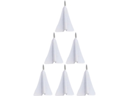 Tachinhas de Avião de Papel Shineofi, 6 Peças, Acessório para Casa, Função Fixação, Abs e Aço Feitas, Ideas Para