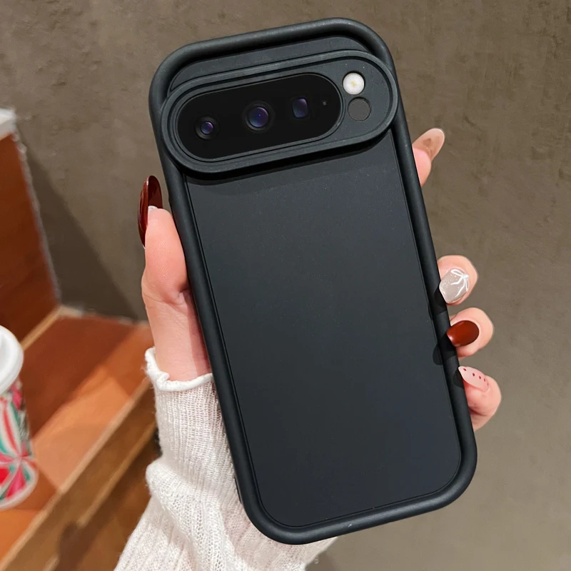 Capa De Celular Em Tpu De Cor Sólida (google Pixel 8 Preto), À Prova De Choque E Com Silicone Macio.