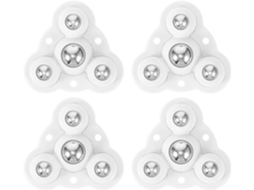 Conjunto De 4 Rodízios Giratórios Supvox Para Base Móvel Caixa