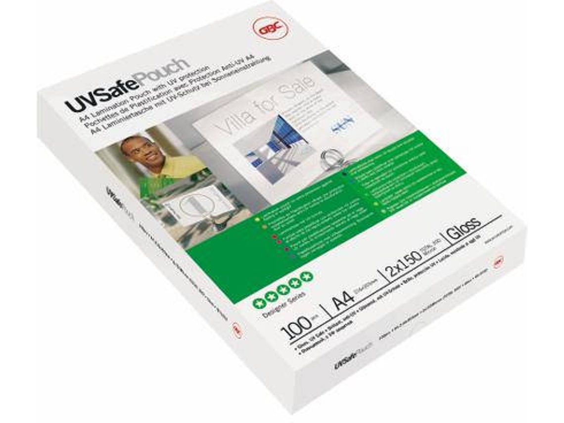 Bolsas de Plastificação GBC UV Safe Pouch (100 un - A4)