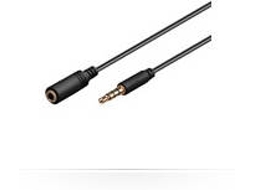 Cabo de Áudio MICROCONNECT (Jack 3.5mm - 1 m - Preto)