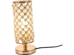 Abajur Decorativo em Liga de Alumínio com Cristal, Estrutura Estável e Ambiente Romântico. SFUSHOS