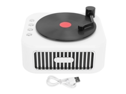 Altavoz Bluetooth Vintage, Estilo Tocadiscos, Sonido Envolvente, Batería de 800 Mah, Compatible Con 32 Gb.