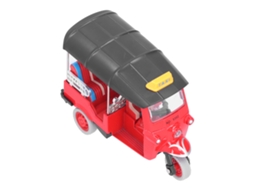 Primerox brinquedo de Carro Triciclo Tailandês Tuk Tuk Simulação Liga Retorno por Tração Vermelho