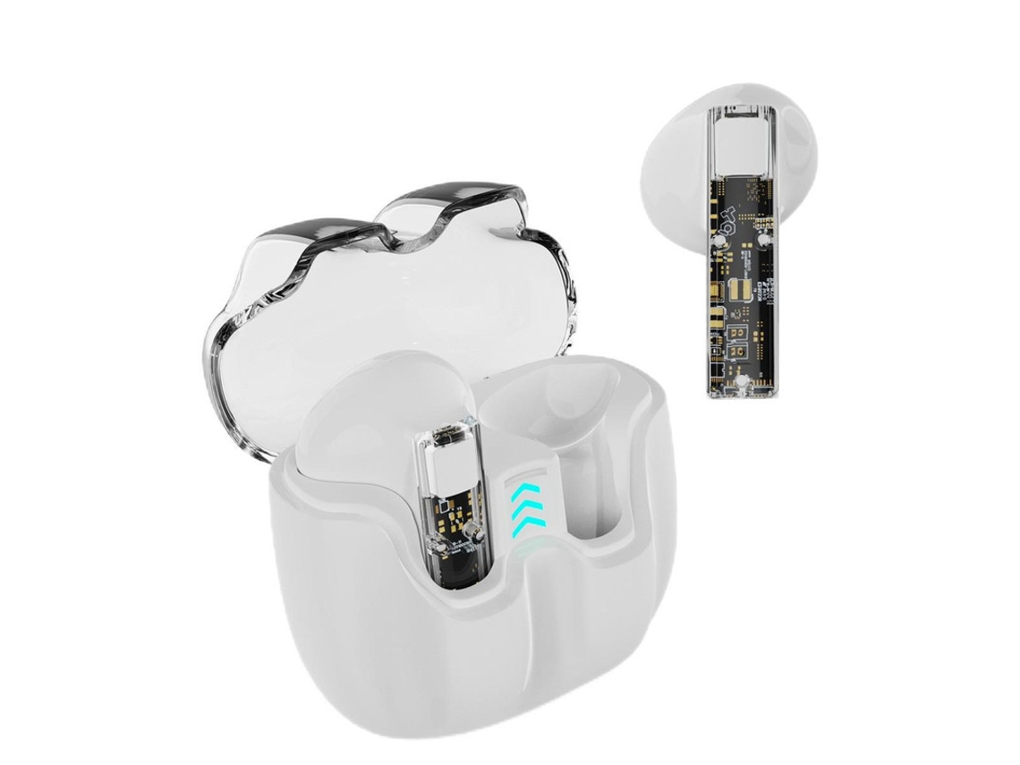 Fone de Ouvido Bluetooth com Bateria Ultra Longa Branco GODTVAGT