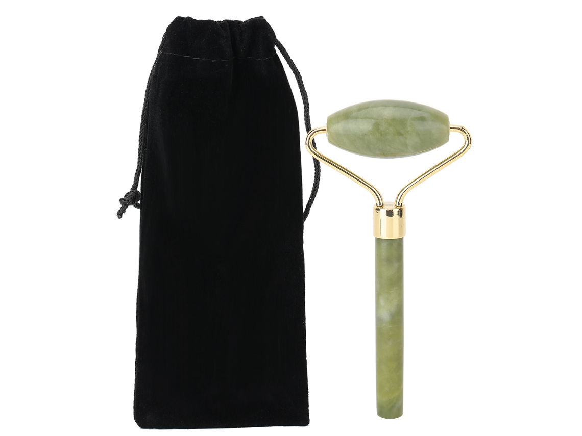 Roletinha Jade Natural Massagem Facial Anti-envelhecimento Anti-sarrautos