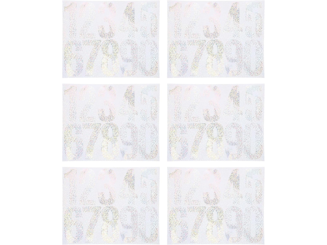 Adesivos Refletivos Autoadesivos de 7,6 Cm (3 Polegadas) Com Números Para Caixa Postal, À Prova D'água.