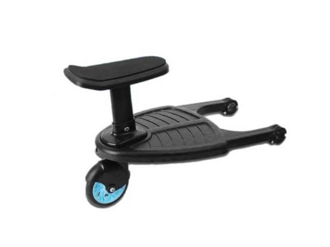Elysve Assento Auto Adaptador Universal Com Roda E Assento Para Carrinho De Bebé Azul