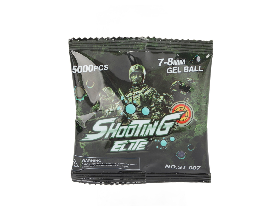 Primerox 50000 Bolis de Água Gel 7 8mm para Espingardas Splatter, Bola de Gel Absorvente