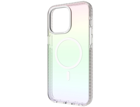 Capa Magsafe Iridescent Rainbow para iPhone 15 Pro Max SO SEVEN Acrílico Multicor