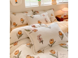 Conjunto de Capas de Edredão LUUCOZK Pelúcia Multicor - 4pcs
