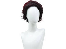 Peruca OEM Demon Slayer Kamado Tanjirou
