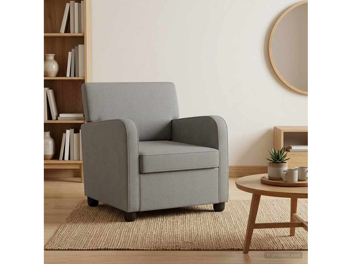 Vidaxl Poltrona Cinzento-escuro Veludo