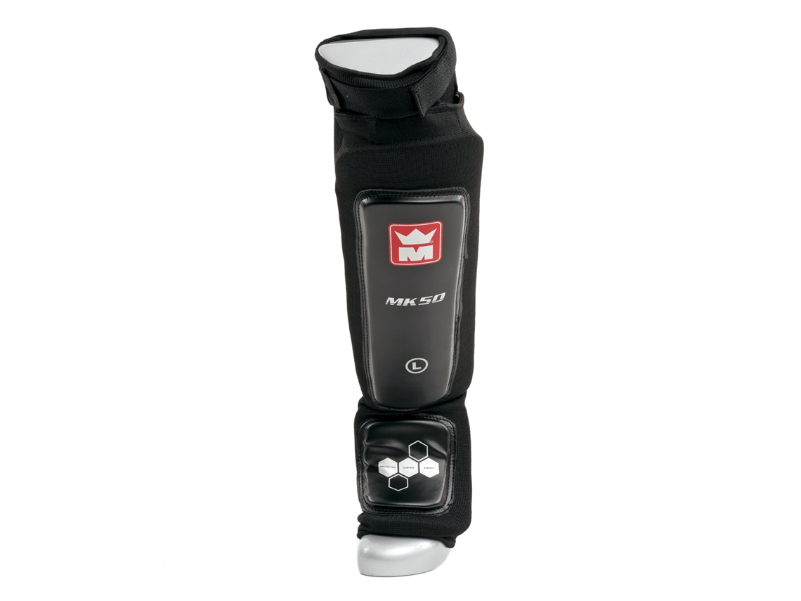 Caneleiras com proteção de pés kick-BOXing MONTANA MK50 Shin in step Absorb