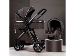 Carrinho de bebê 3 em 1 Luxcar com assento alto reversível ajustável, cesta Trio Yoyo, rodas indisponíveis, alta qualidade