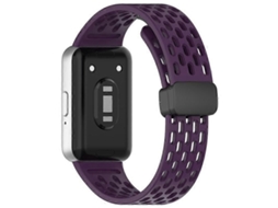 Pulseira De Silicone Magnética Compatível Com Samsung Galaxy Fit3 R930 Para Smartwatch.