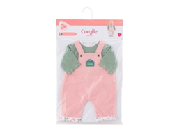 Roupa Para Boneca Corolle, Bebê De 42 Cm Camiseta E Jardineira Conjunto Colorido