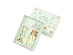 Kit De Selos De Cera Retro Diy Para Cartas Y Sobres Decoración Verde