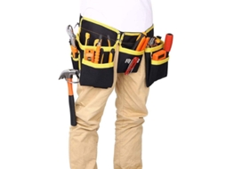 Cinto De Ferramentas Com 11 Bolsos, Tecido Oxford Impermeável, Cinto Ajustável, Ideal Para Eletricistas, Carpinteiros E Diy