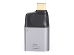 Adaptador Type C Macho para Mini Dp Fêmea Compatível com Windows Android e iOS