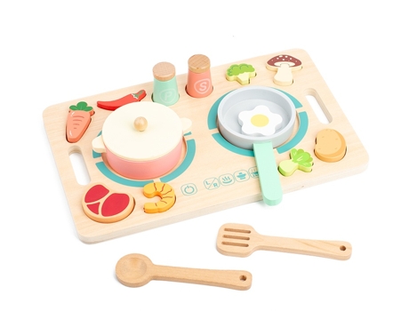 Brinquedos De Madeira Para Crianças, 3d Puzzle Série Cozinha Iwood