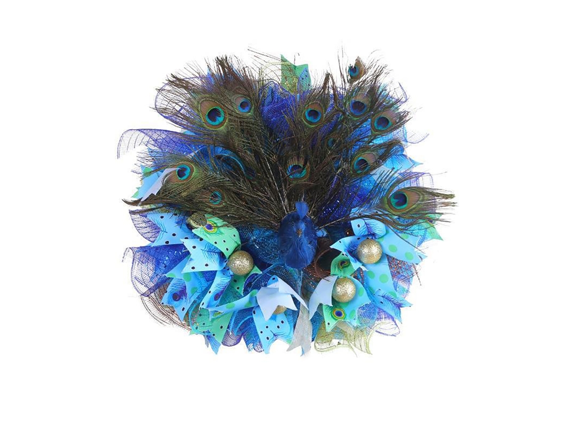 Laxiscreed Coroa Floral De Vime Azul Para Portas E Decoração De Casamento Ao Ar Livre