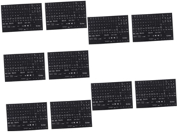 10 Folhas de Adesivos com o Teclado em Inglês para Laptop SFUSHOS