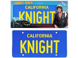 Réplica Matrícula Kitt O Justiçeiro (Idade minima recomendada: 6 anos)