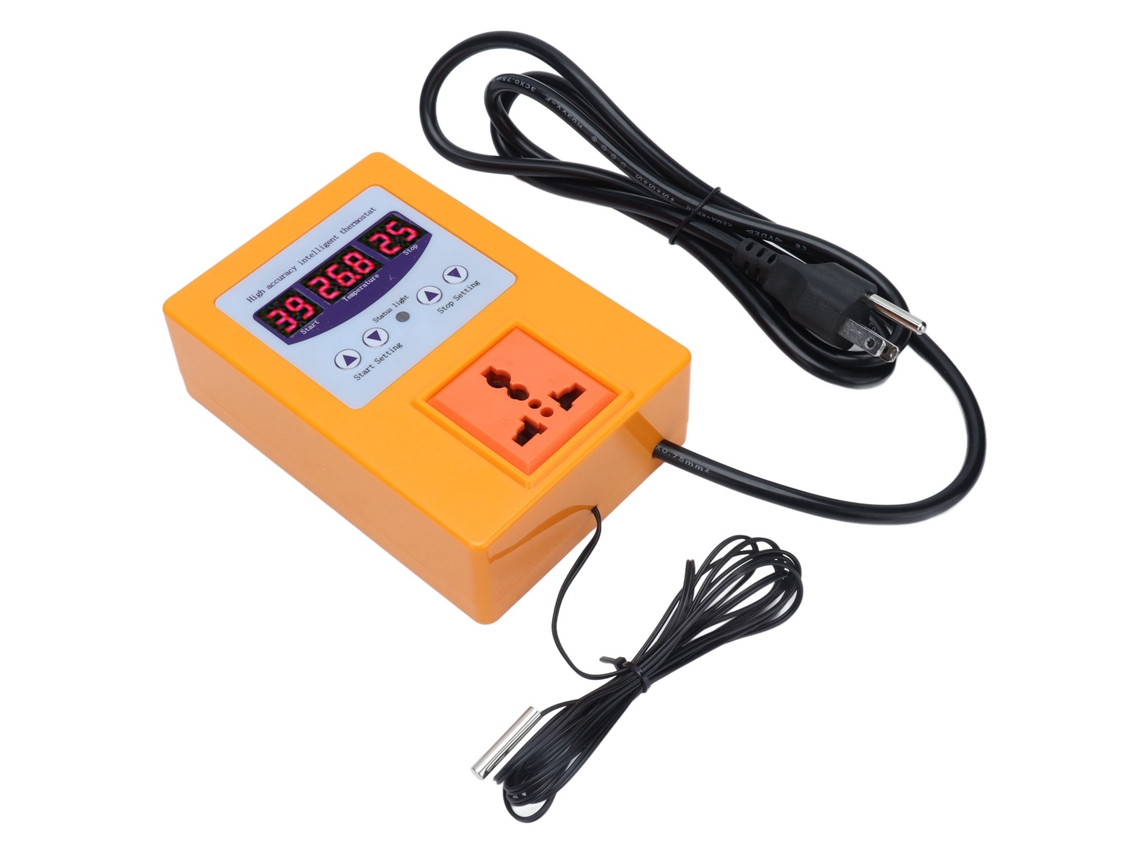 Controlador De Temperatura Digital Com Sensor Plug Us