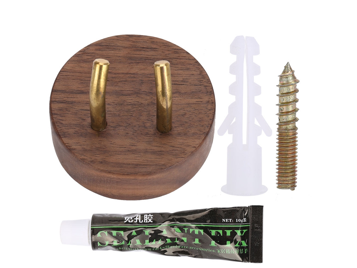 2026 porta Secador de Pelo de Pared para Dyson Con Soporte para Enchufe Black Walnut