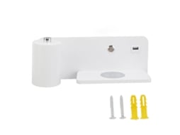 Lâmpada De Parede Led Com Carregamento Sem Fio E Usb Para Sala E Quarto Branco Esquerdo