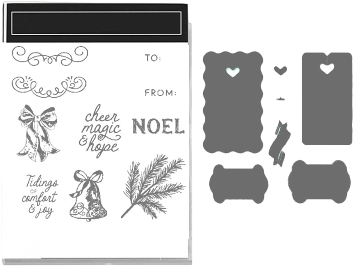 Conjunto De Matriz De Corte Em Metal E Carimbo De Silicone Com Tema Natalino, Ideal Para Scrapbooking,