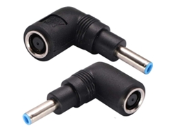 2026 adaptador de Energia para Notebook 90 Graus Conversor Dc 7.4x5.0mm Fêmea para 4.5x3.0mm Macho (2 Pack)