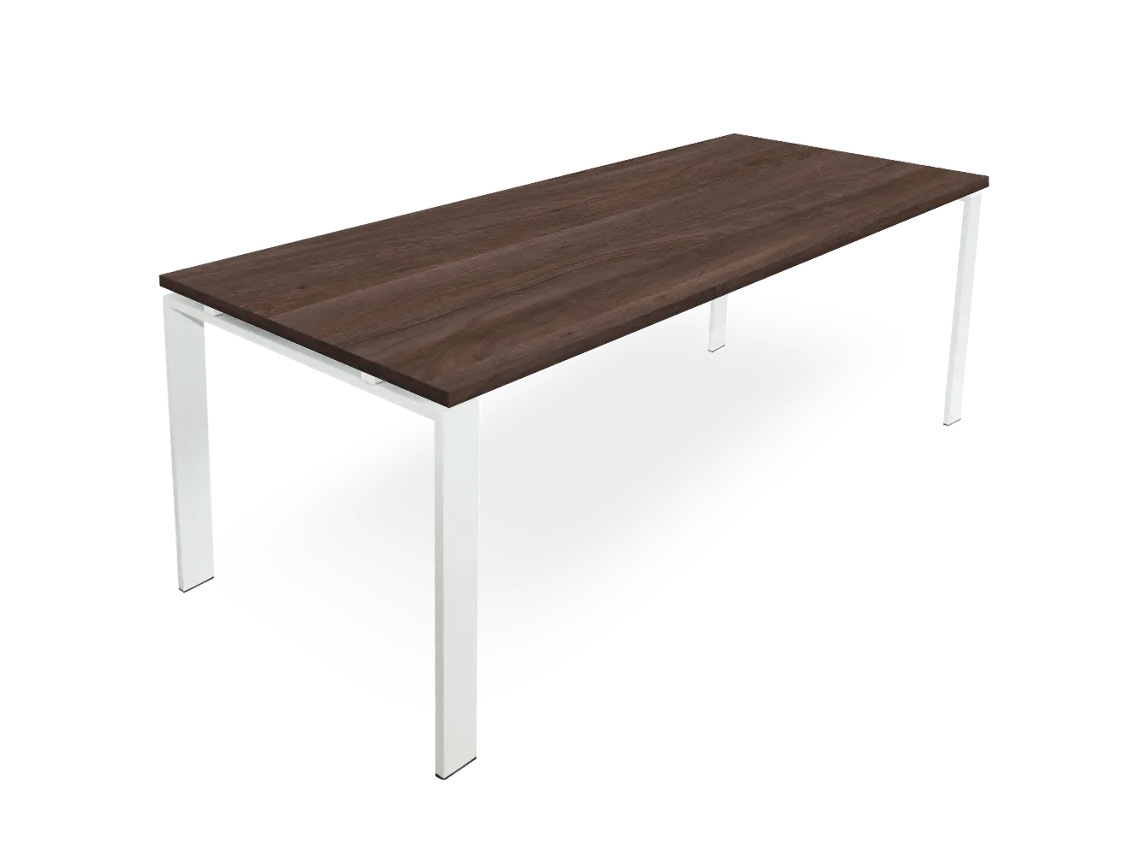 Mesa de quadro aberto. 170x60cm. Noz. OFILIKE