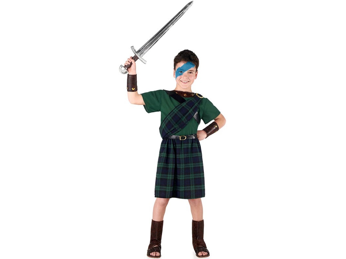 Fato de Dark Brave Scotsman para criança
