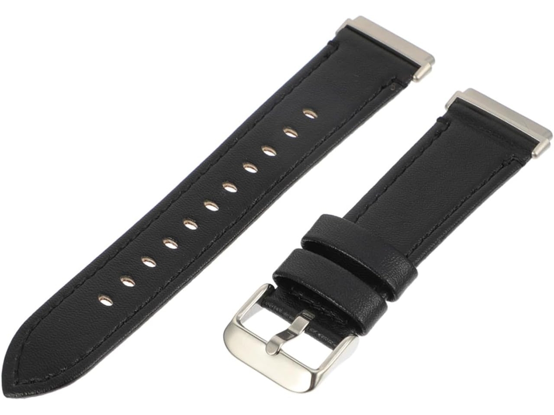 Pulseira De Couro Premium Para Smartwatch, Compatível Com Fitbit