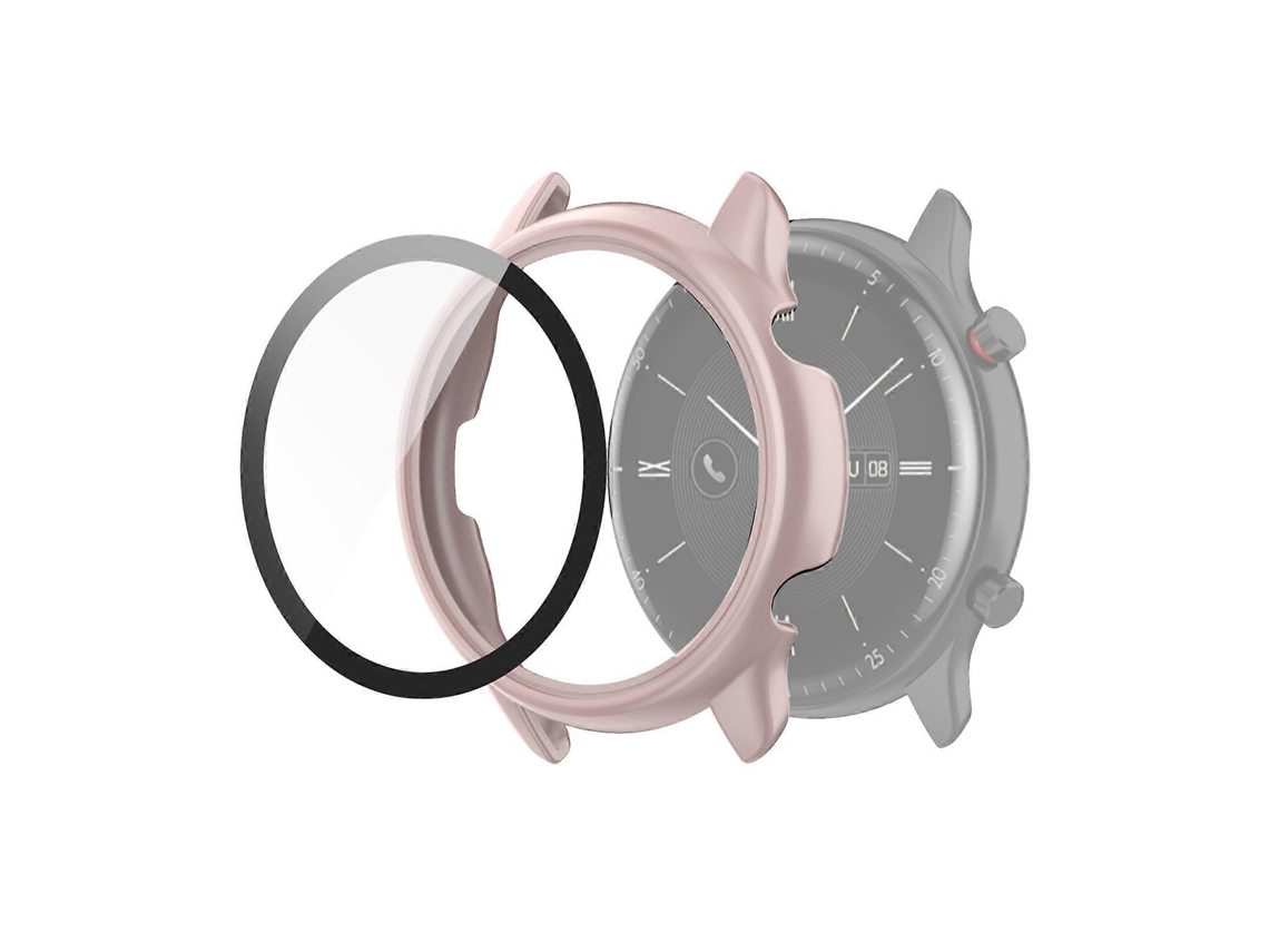 Capa Protetora Integrada De Vidro Temperado E Policarbonato Para Amazfit Gtr 2 Com Esim.