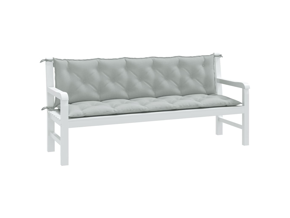 Vidaxl Almofadões Banco Jardim 2pcs 180x50x7cm Mesclado Tecido
