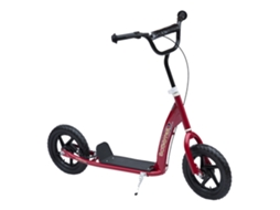 Scooter Infantil 12polegadas, Guidão Ajustável/freio Traseiro, Aço Vermelho, 5-12 Anos-tx