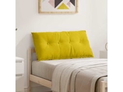 Vidaxl Travesseiro Para Costas Amarelo 100 X 50 Cm