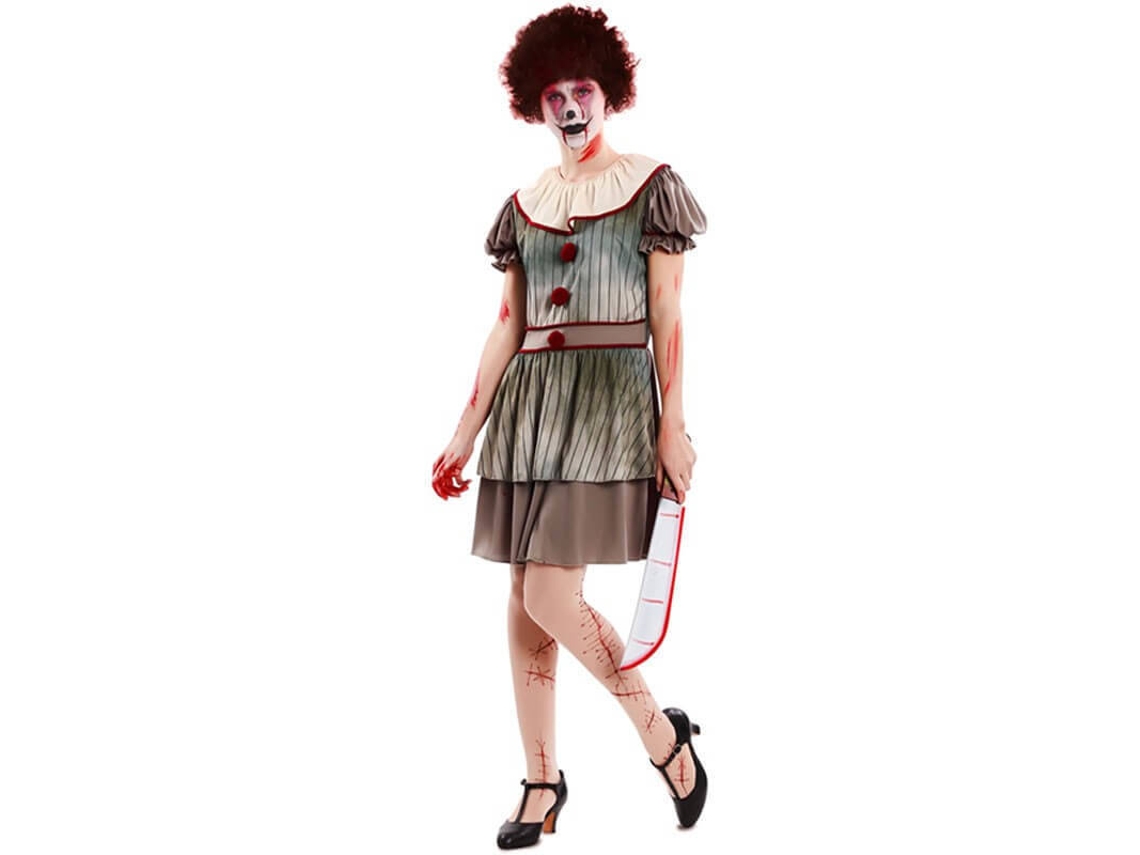 Fato de Mulher DISFRAZZES Palhaça Do Terror (Tam: M/L)