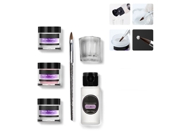 Kit de Esmalte Acrílico para Unhas: Conjunto para Arte nas Unhas com Esmalte Acrílico e Líquido