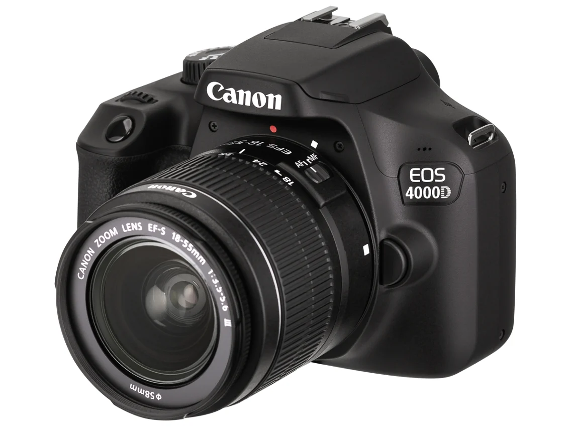 Kit Máquina Fotográfica Reflex CANON EOS 4000D +18-55MM (APS-C)
