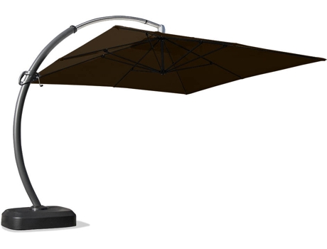 Guarda-Chuva de Jardim ELIOS PARASOLS de Braço de Alumínio com Haste descentralizada 3,5 X 3,5 M Anti Uv Copenaghen Brown (3,5 x 3,5m)