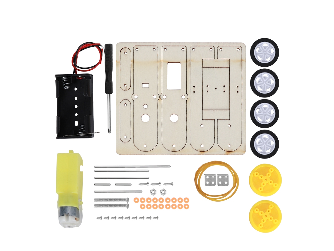 Ats kit de Robot de Gusano Que Se Arrastra Diy para Estudiantes, Juguete Educativo de Experimentos Científicos