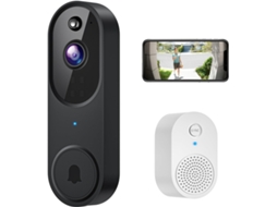 Campainha De Vídeo Sem Fio 1080p Com Áudio Bidirecional, Detecção Inteligente De Movimento Humano, Visão Noturna Hd, Armazenamento Em Nuvem Aquaforge